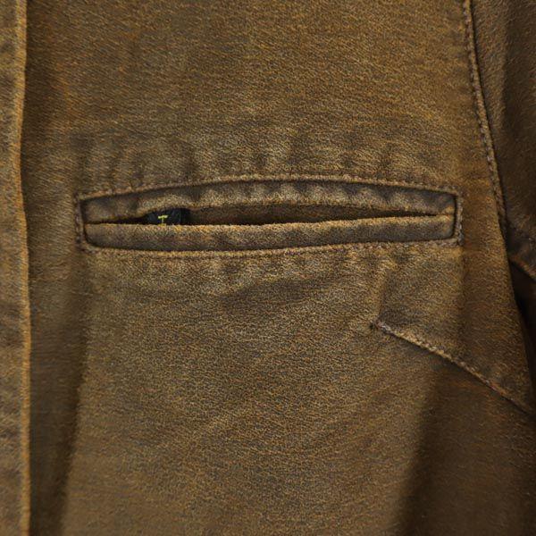 HUNTING WORLD Long Sleeve Suede-like Jacket 38 Brown Women Used