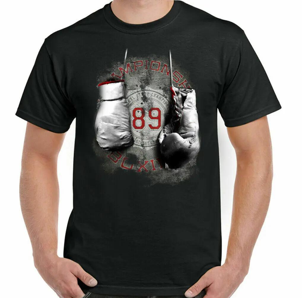 89 boxing Unisex boxer t shirt mma fighting training top gym combat gloves