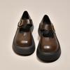 Fashion and lightweight platform small leather shoes for women to wear new single shoes, spring and autumn retro Mary Jane shoes