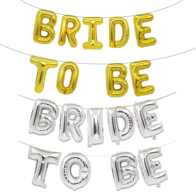 Rose Gold 'Bride to Be' Balloon Set for Wedding or Valentine's Day Party