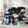 The Little Prince Pattern Blanket for Home Decoration, Bed, Sofa, Car Travel, Camping, Suitable for All Seasons, Birthday Christmas Gift