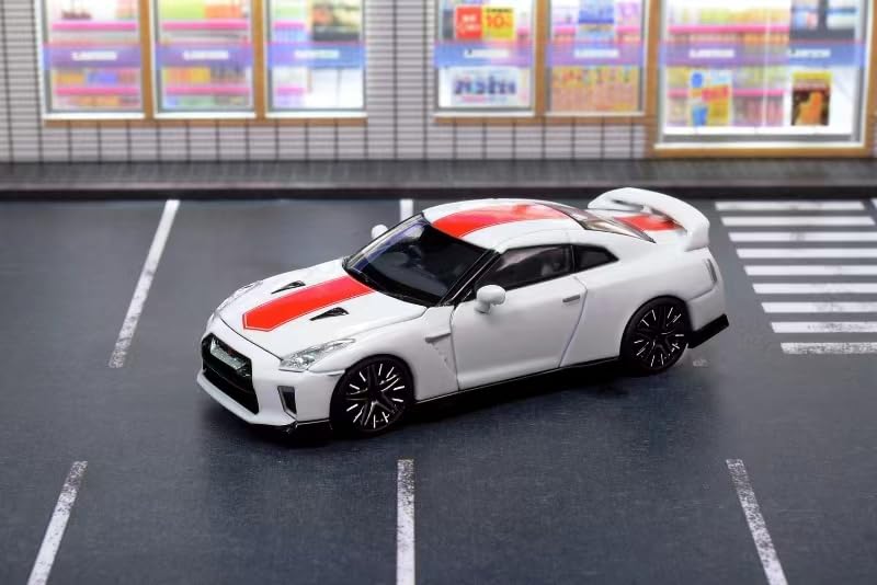 MOTORHELIX Nissan 50. výročí Briliantní bílá perleť Hotový produkt 1/64 GT-R (R35)