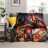 Weihnachten Sexy Schönheit Geschenk Weiche Plüsch Sofa Bett Werfen Cartoon Picknick Decken Moderne Flanell Decke Abdeckung Bettdecke Geschenk