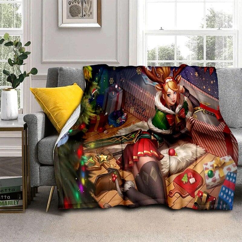 Weihnachten Sexy Schönheit Geschenk Weiche Plüsch Sofa Bett Werfen Cartoon Picknick Decken Moderne Flanell Decke Abdeckung Bettdecke Geschenk