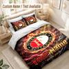 Custom Name Bedding Set 3 PiecesFeyenoord Print Duvet Cover + 2 Pillowcases Soft Bed Decor