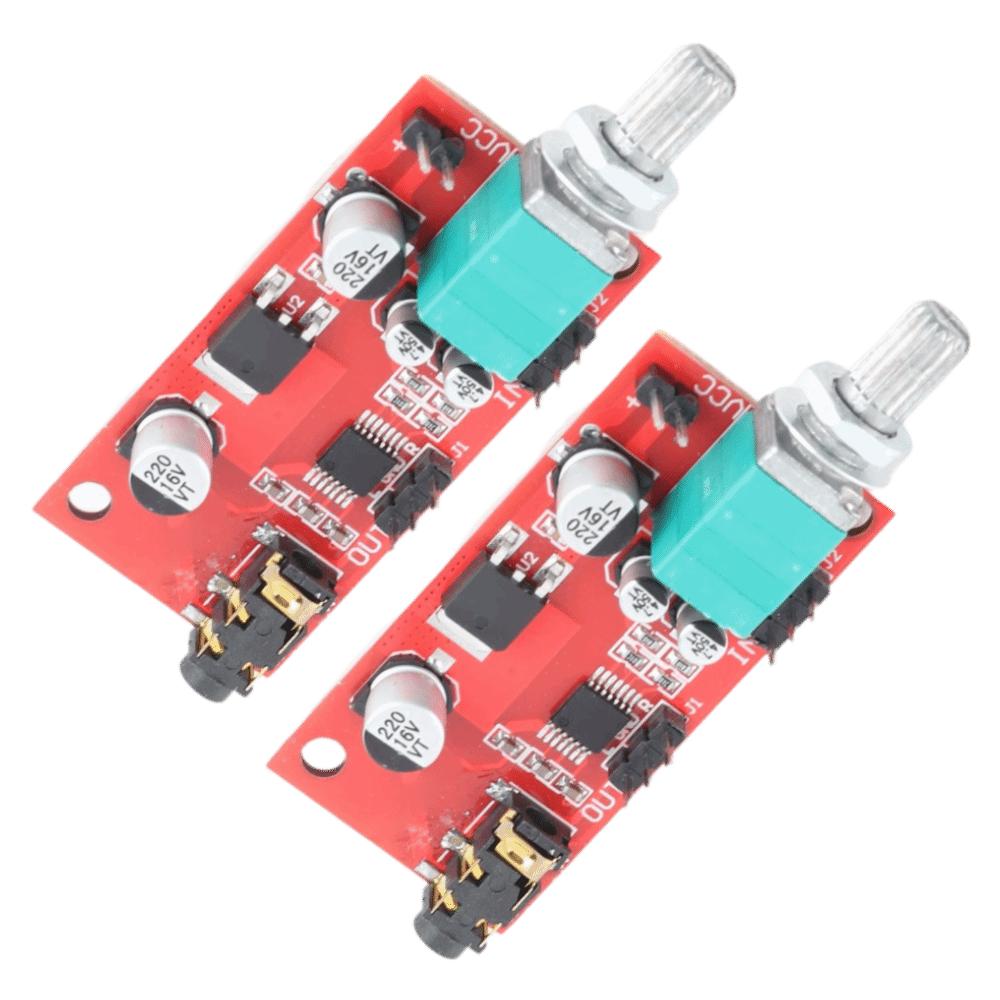 2Pcs DC 3‑12V Headphone Amplifier Module MAX4410 Mini Earphone Amplifier Module Portable Audio