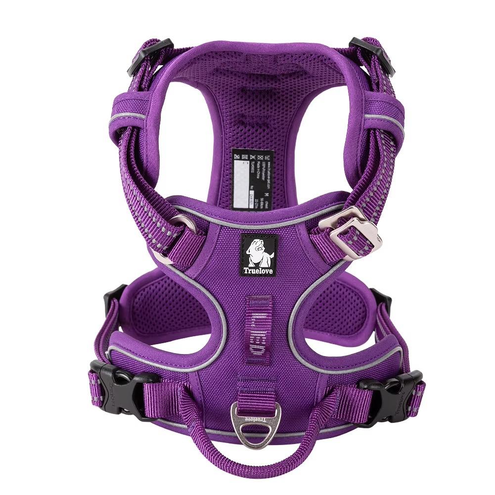 Winhyepet Chaleco para Mascotas Reflectante Luz Acolchado de Nailon Arnés para Perro de Entrenamiento Ropa Protectora Para Perro Pequeño Mediano Grande Arnés