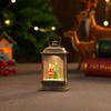Light-Up Santa Claus Phone Booth Christmas Lantern Ornament