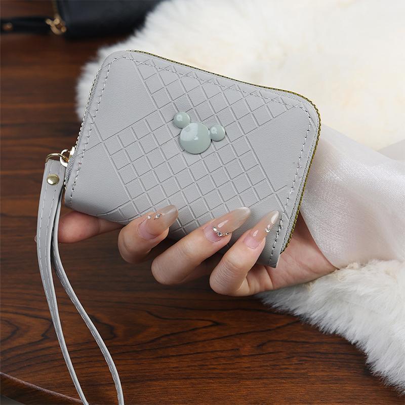 Вместительные кошельки с короткой молнией множество отделений для карточек мини-кошельки для мелочи для досуга 635₽