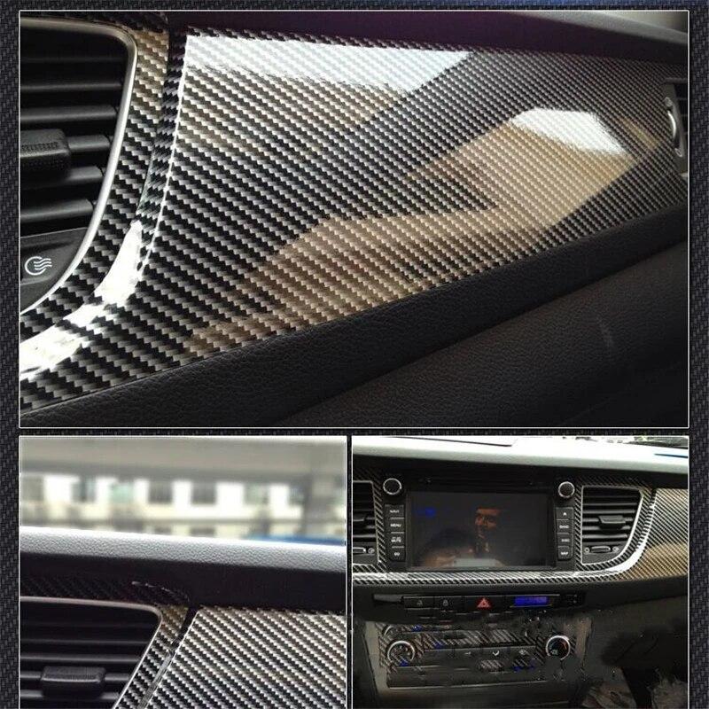100*30/30*20CM High Glossy 5D Carbon Fiber Wrapping Vinyl Film Motorcycle Tablet Stickers And Decals Auto Accessories Car Stylin