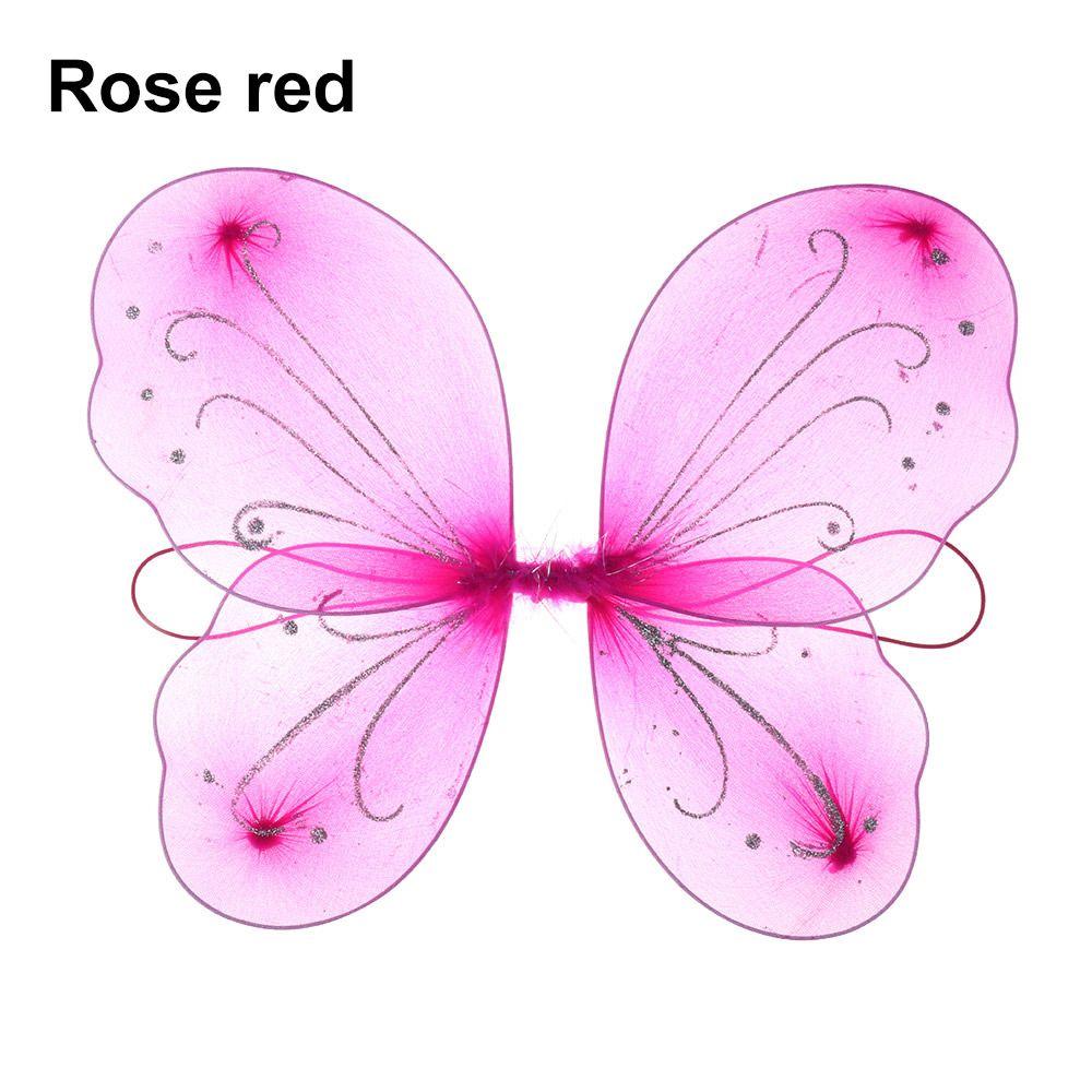 

Party DIY Halloween Glitter Butterfly Fairy Wing Fancy Dress Costume розы красного