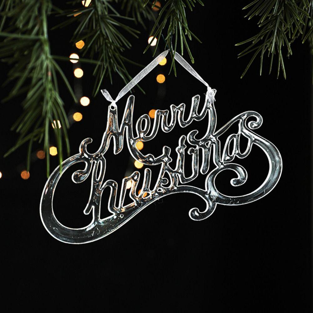 DIY Transparent Icicle Ornaments Exquisite Xmas Tree Ornaments Merry Christmas Decor