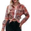 Women's 2024 Oversize Loose Plaid Shirt - European & American Casual Autumn/Winter Fashion