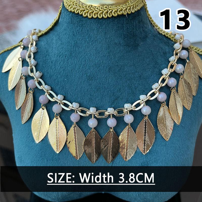 1M Ethnic Style Metal Sequin Chain Trim Sewing Tassels Fringe Beaded Ribbon Fringe Trim Diy Craft Waist Chain Garment Accessory