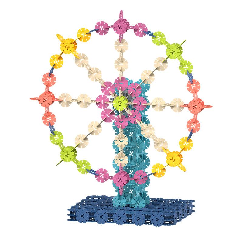 6676 Digital Snowflake Mosaic Building Block Children'S Educational Assembly Diy Intellectual Toy