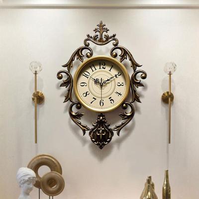 Retro Style Iron Wall Clock Battery Operated ,Non Ticking Wall Hanging Clocks For Office Living Room Home Farmhouse Decoration