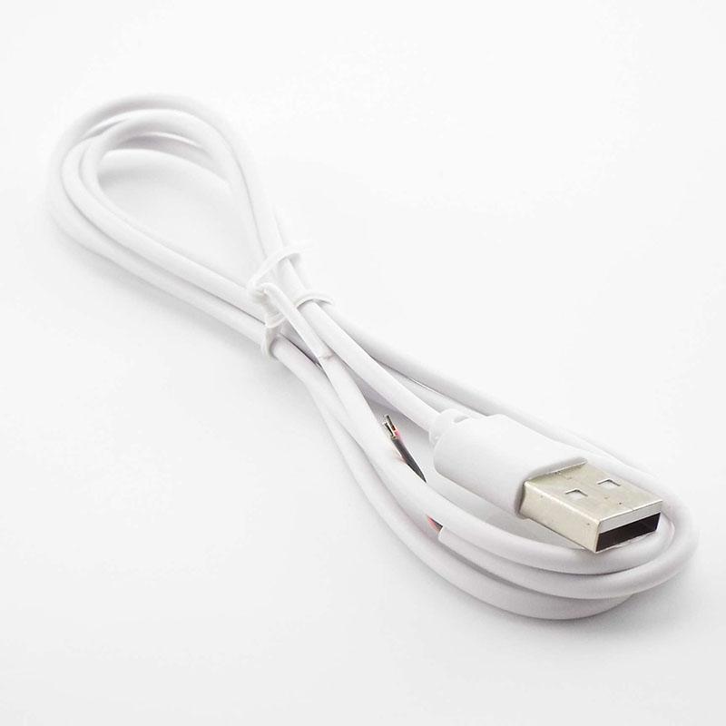 5V DC 2 Pin 1M USB Extension Cable Connector Power Supply Wire LED Chips Light 501 On/off Switch Electrical For LED Lighting