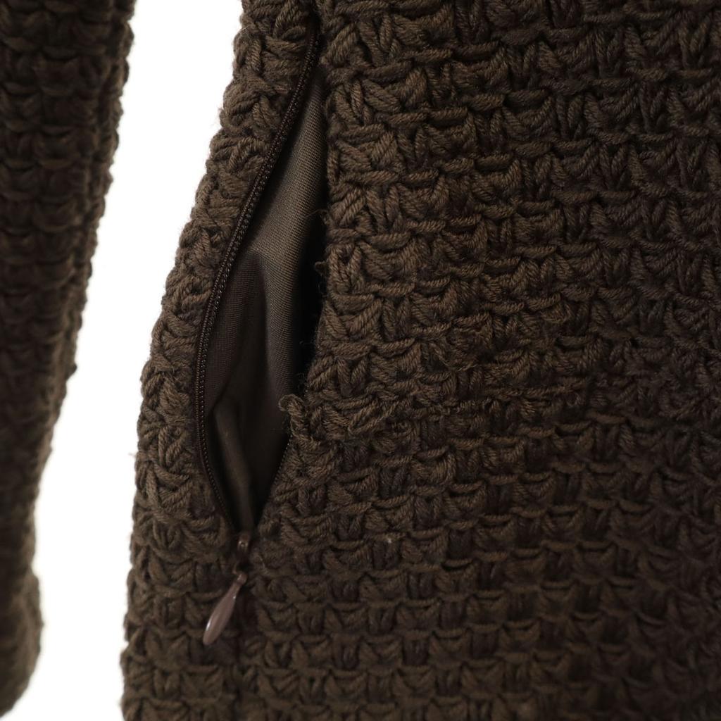 FOXEY BOUTIQUE made in Japan knit coat Brown Women Used