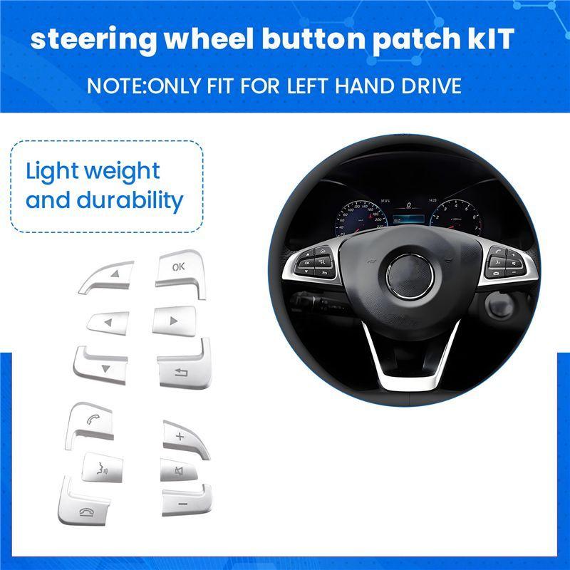For GLC GLE GLS GLA CLA CLS Steering Wheel Button Patch For Modified Cars LHD Car Accessories
