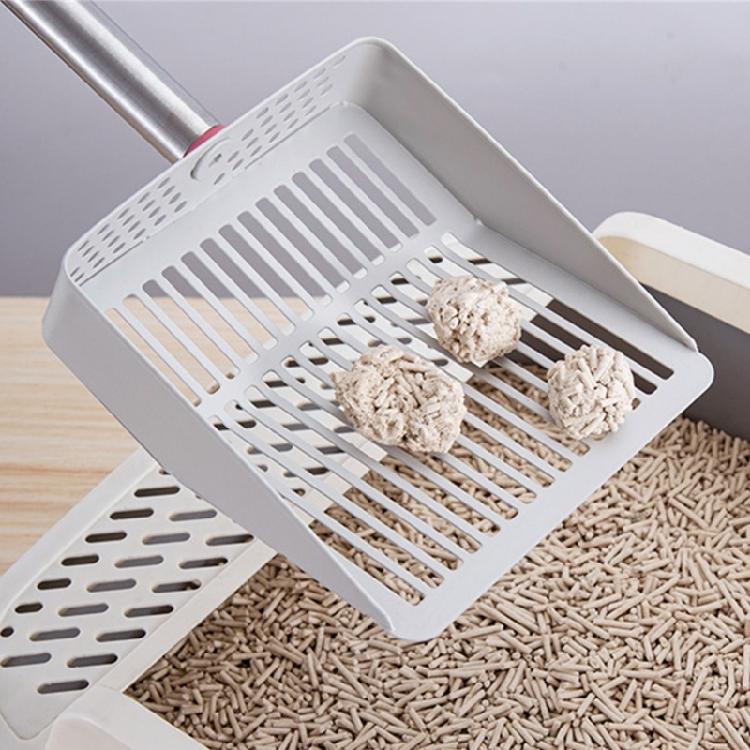 MultiPurpose Cats Litter Scoops Stainless Steel Handle for Household Cage Cleaning Litter Cleaning Tool