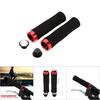 1 Pair Cycling Handle Bar End Bike   Lock on Handlebar Grips Accessory (Black)