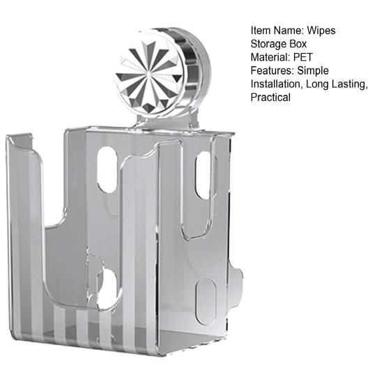 Wall Mount Wipes Storage Box Paper Dispenser Strong Load-bearing Transparent
