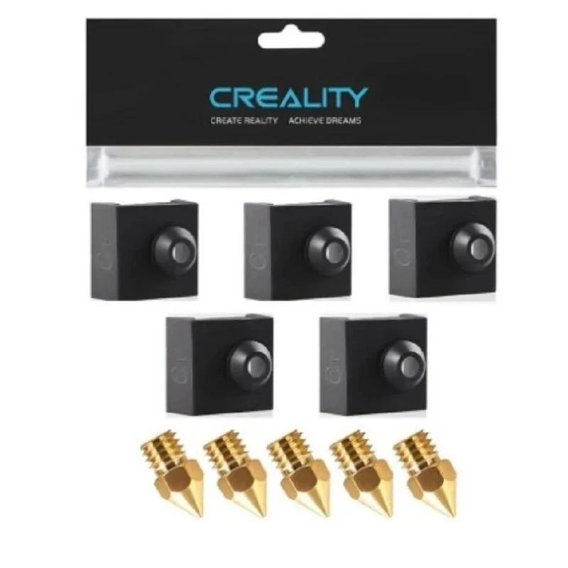 Official Creality Ender 3/Ender 5 0.4mm Nozzles with Socks,for Ender 3 V2/Ender 3 Pro/Ender 3 Max/CR 10 Series 3D Printer Parts