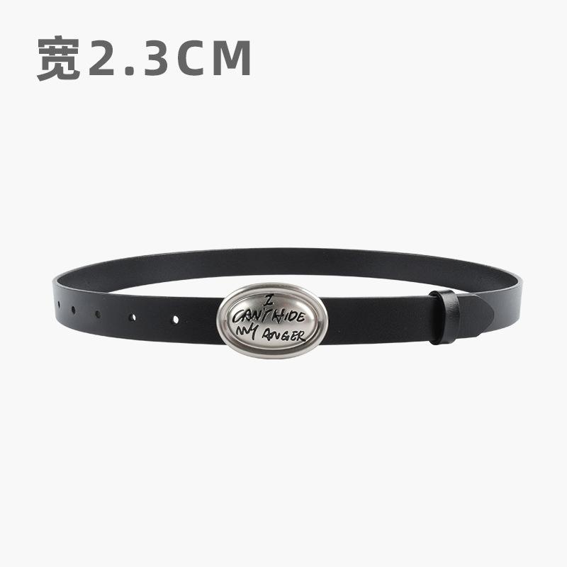 

Женский кожаный ремень из коровьей кожи, классический простой повседневный ремень для брюк и джинсов, женский ремень премиум-класса