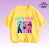 2026 Moda Camiseta Infantil Kpop Caçadores de Demônios Camiseta para Meninos Meninas Camiseta Verão Gola Redonda Manga Curta