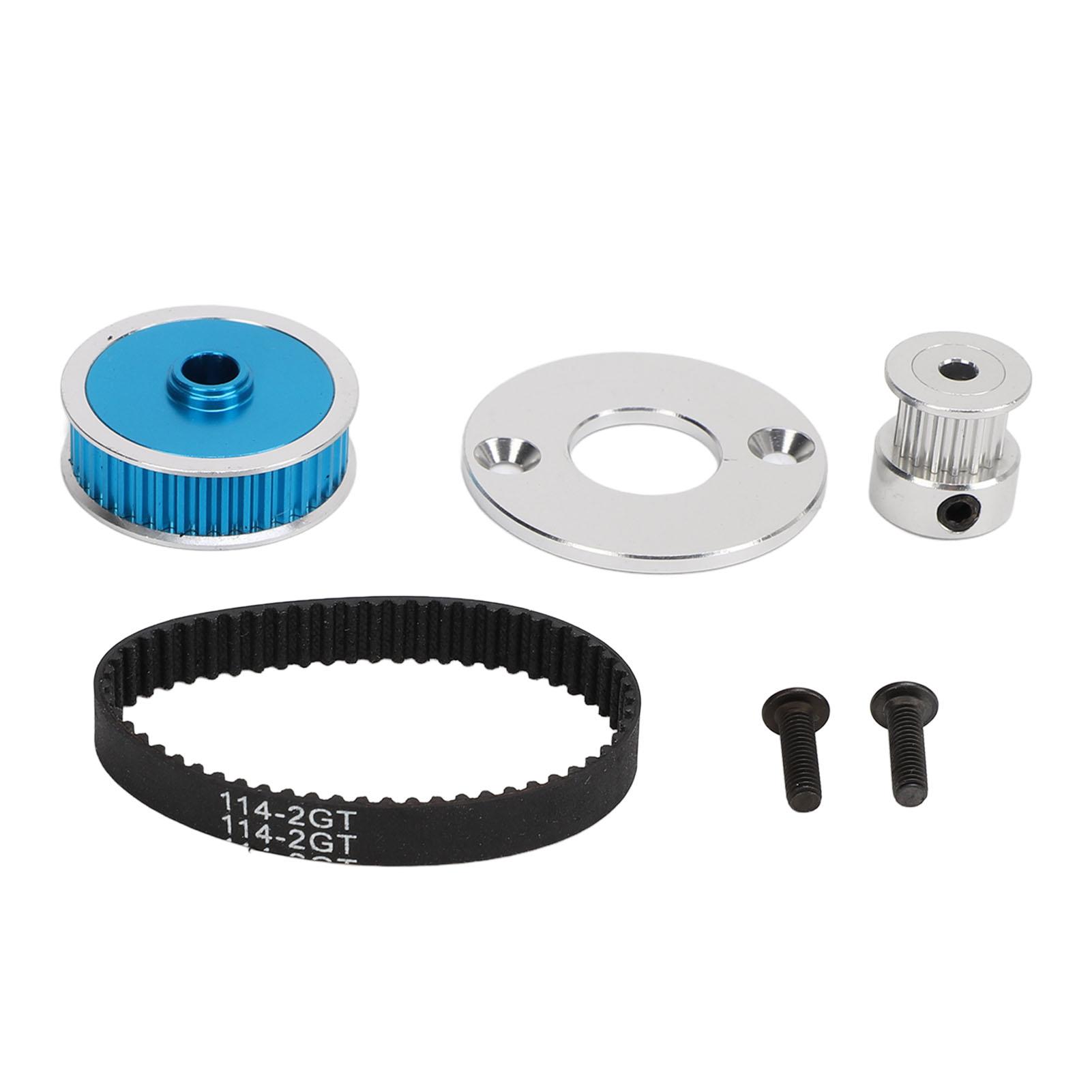 

RC Belt Drive Gear Low Noise Rubber Belt Drive Transmission Gear Kit for TT02 Remote Control Car