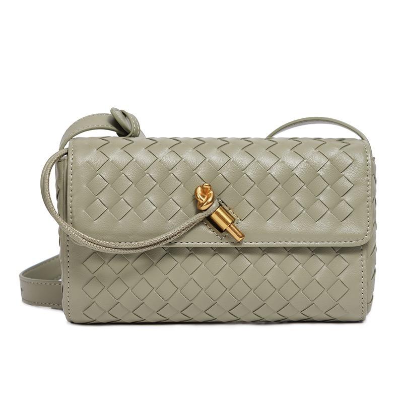 Niche Woven Single Shoulder Clutch Bag Diagonal Span Bag Small Square Bag Women's Tide Bag Versatile Daily Messenger
