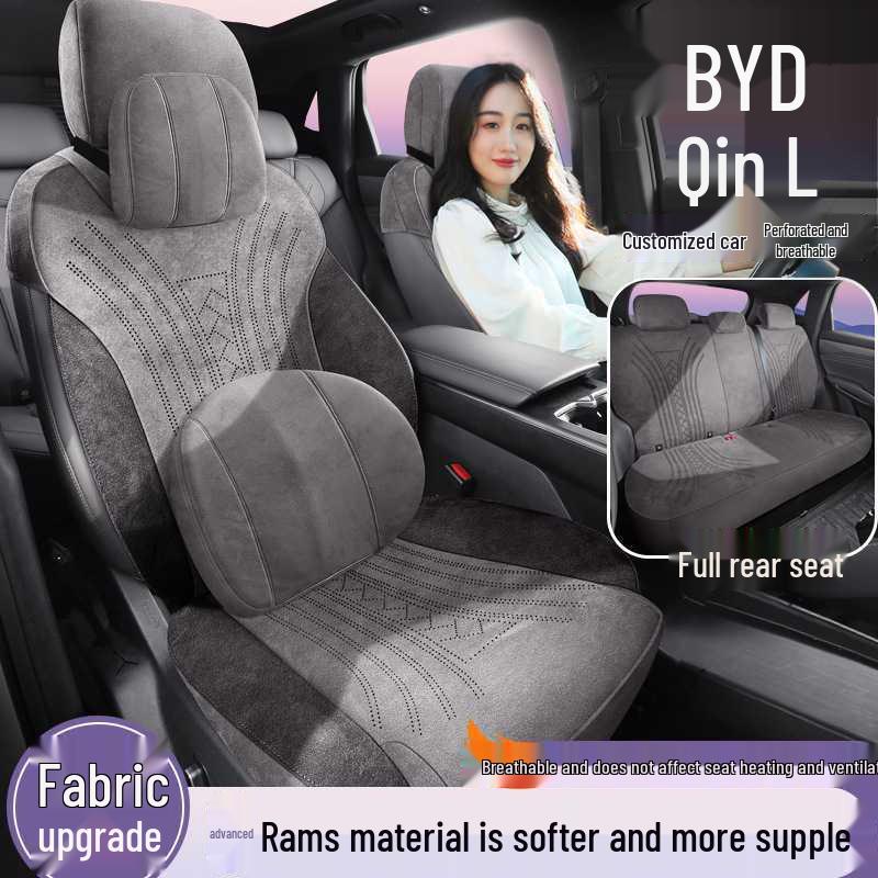 25 Custom-Fit Seat Covers for BYD Qin L DMi/EV - Smart Driving Edition, Four Seasons, Half-Cover
