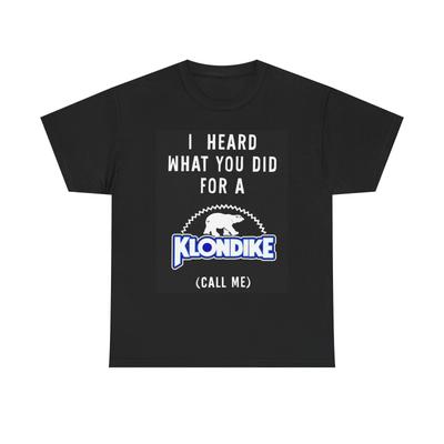 T-shirt Graphique Drôle Glace Klondike Hommes Femmes T-shirts Haut S-5XL Unisexe T-shirt Lourd Coton