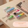 4-Button Keycaps Keyboard Fidget Keychain Stress Relief Fidget Clicker Toy Decompression Toy Bag Pendant