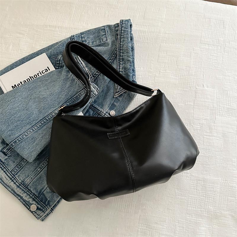 Stylish Large Capacity Black White Pink Silver Tote Bag For Fashionable Students