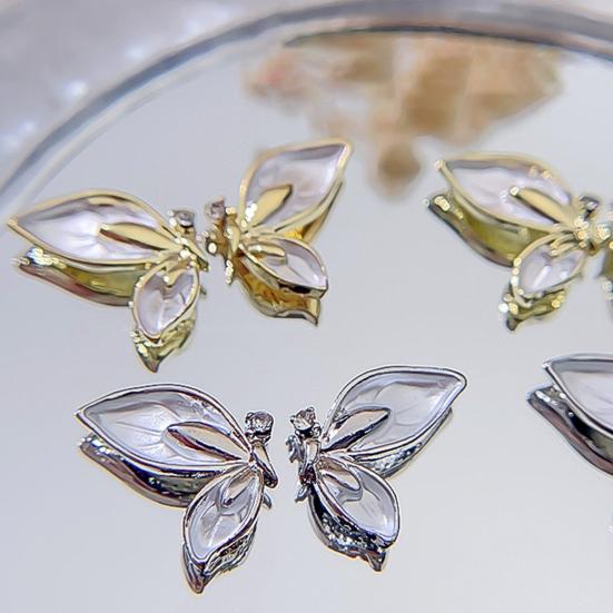 10Pcs DIY Removable Delicate Anti-oxidant Multi-layer Nail Art Wings Jewelries Nail Art Jewelries