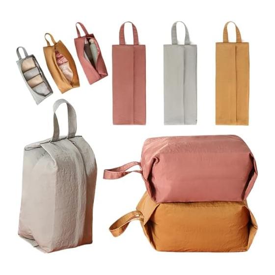 [Set of 3] Travel Pouch, Travel Pouch, Travel Underwear Storage Pouch, Storage Bag, Underwear Storage, Socks Storage, Handheld Bag, Large Capacity,