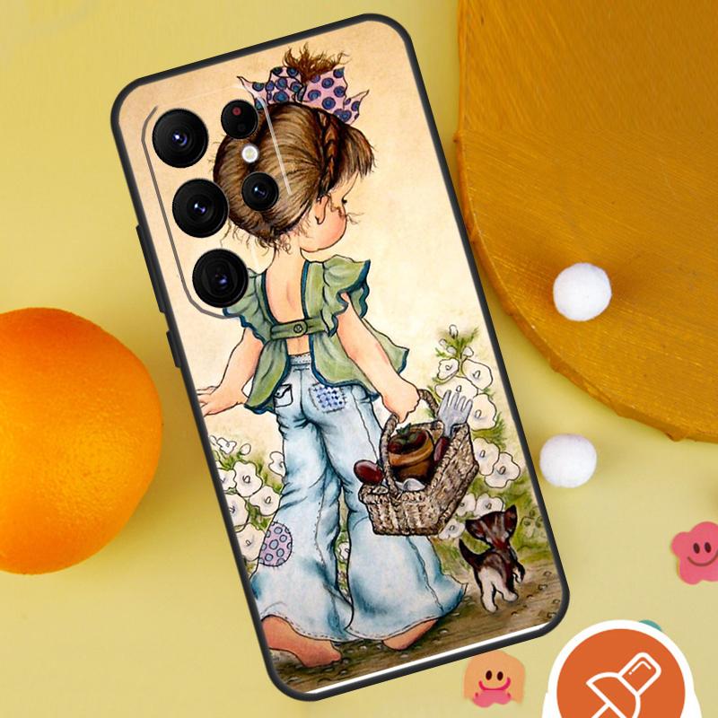 Sarah Kay Handyhülle Für Samsung Galaxy S25 Ultra S23 S22 S21 Ultra S9 S10 S20 Plus S24 FE Funda Hülle