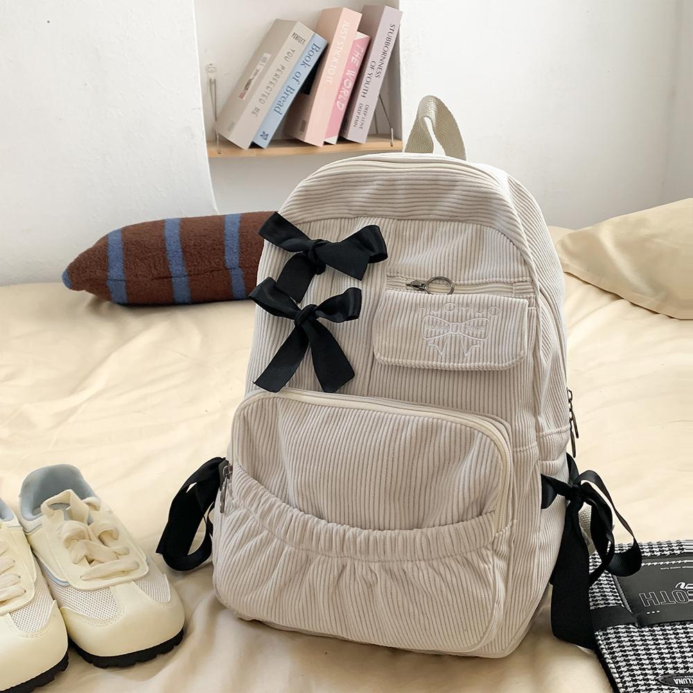 Backpack Commuting Versatile Female College Students High Beauty Backpack Bow Backpack