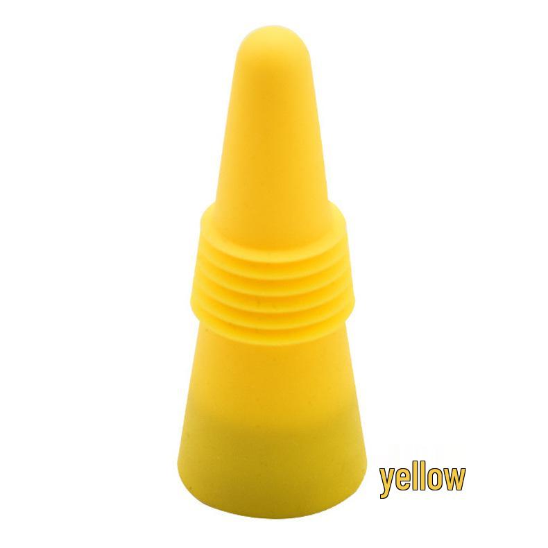 Colorful Silicone Wine Stopper Set - 4-Piece Vacuum & Fresh-Keeping Bottle Sealers