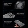 Magnetic Ripple Stand Phone Case For iPhone 17 Pro Max 16 15 14 13 Pro Max Luxury Lens Bracket Shockproof Soft Silicone Cover