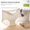 Ladies Spring and Autumn Pure Cotton Abdominal 10A Bacteriostatic Extended Crotch High Waist Briefs
