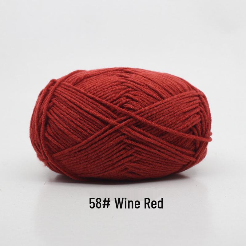 Baby 4-lagiges Milchbaumwollgarn zum Stricken von DIY-Schals oder Decken