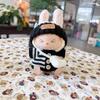 For 15-17CM LABUBU v1v2 doll clothes outfit striped series sweater autumn and winter clothes winter striped sweater hat set for bear hat tide