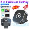 Adattatore Wireless CarPlay Android Auto 2 in 1 Carplay AI Box Auto Connect Adattatore CarPlay Wireless per Auto con CarPlay Cablato di Fabbrica
