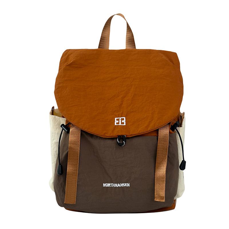Outdoor High-Value Mountaineering Bag, Fashionable Contrasting Color And Light Primary School Schoolbag, Large-Capacity Daily Travel Hiking Backpack