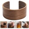 Portable Coffee Cup Walnut Holder Versatile Cover Protector Outdoor Heat-insulation Bottle Sleeve Brown Supply Office