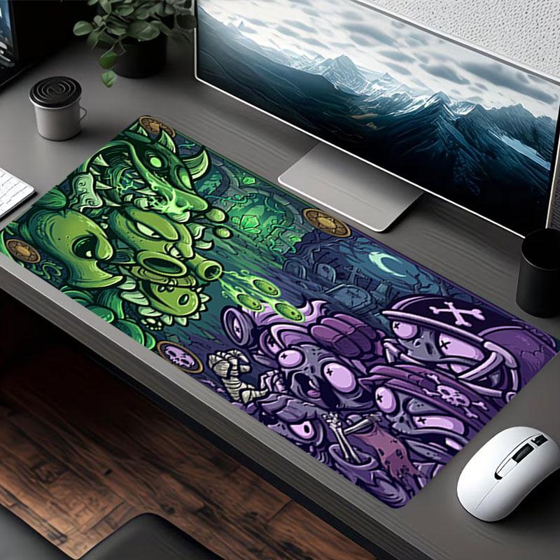 Plants VS Zombies Print Mouse Pad, for Keyboard Pad Laptop PC Mat for Office Home Use, Desk Decor, Perfect Birthday Gift for Gamers
