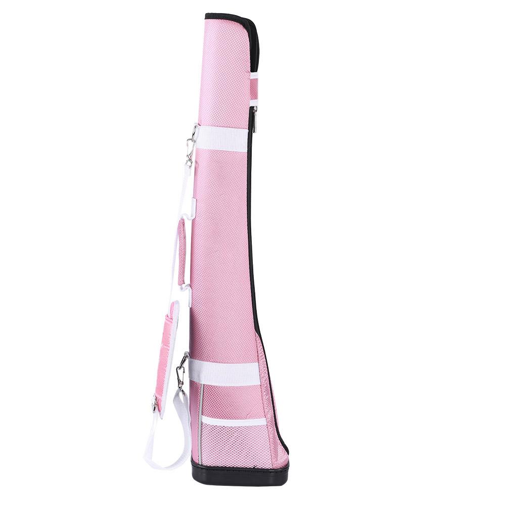 

Portable Golf Club Nylon Storage Bag for Holding 3 Clubs (Pink)