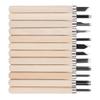12Pcs Wood Carving Tool Set 55# Steel Sculpture Knife with Storage Box for Soft Materials